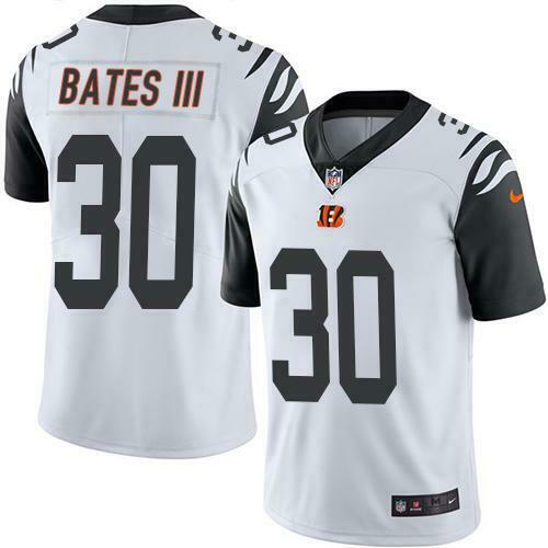 Men's Cincinnati Bengals #30 Jessie Bates III White NFL Vapor Untouchable Limited Stitched Jersey Men's Cincinnati Bengals #30 Jessie Bates III White NFL Vapor Untouchable Limited Stitched Jersey